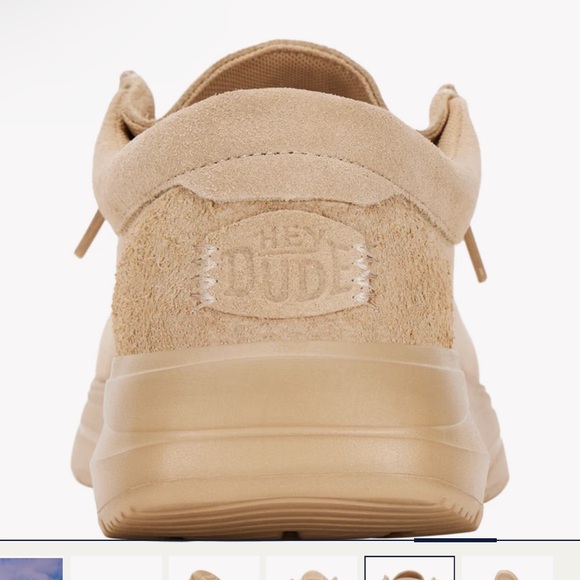 Tan Suede Loafers with Moccasin Stitching- WOMEN’s Hey Dude’s - Picture 5 of 5